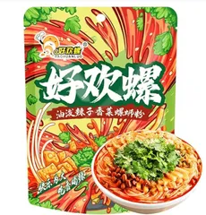 5点セット 螺蛳粉 好歓螺 油掛け辣子香菜入り 柳州螺獅粉 油泼辣子香菜 カタツムリ粉 劉州カタツムリ麺 インスタント麺 美味米粉 ルオスーフエン中華食材 広西省特産 中華名物 広西省名物 速食 米粉 方便面粉米粉 260g*5のサムネイル