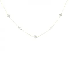 アガット ダイヤモンド ネックレス 0.02CT