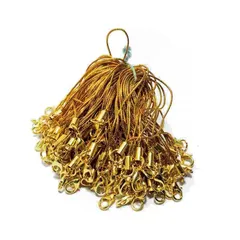 ビーズクラブ カニカン付ストラップ 金 100本 ゴールド ストラップ 携帯 パーツ ハンドメイド スマホ アクセサリ セット