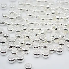 ビーズクラブ ロンデル メタルビーズ 円筒 古代銀 6mm 50個セット メタルビーズ ブレスレット 金具 金属ビーズ パーツ