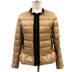 定価4万円◆LANVIN en Bleu ランバンオンブルー ペプラムショートダウンジャケット フレアシルエット 冬物 レディース