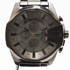 保/箱付 稼働 良品 ディーゼル クロノグラフ DZ-4282 QZ グレー文字盤 メンズ腕時計 2000000 1NBG ABC17854 SMZ