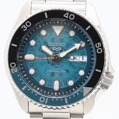 保/箱付 稼働 良品 セイコー 5スポーツ 4R36-13N0 AT/自動巻 ブルー文字盤 メンズ腕時計 2011000 1MGY SMZ