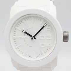 保/箱付 稼働 良品 ディーゼル DZ-1436 QZ ホワイト文字盤 メンズ腕時計 2000000 1NBG MST ABC17967