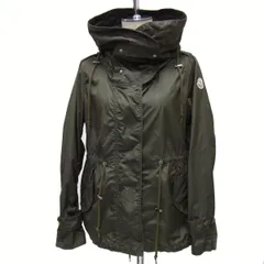 ☆MONCLER モンクレール DRENEC ミリタリー ナイロンジャケット レディース ロゴワッペン付 マウンテンパーカー フーデッドジャケット