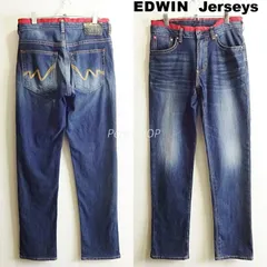 EDWIN　エドウィン　ジャージーズ　W78cm / M　ストレッチデニム　テーパード　メンズ　ダークインディゴ　ER007　ナイロン混