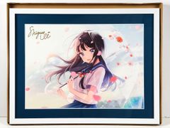 しぐれうい先生 初個展 雨天決行 雨に恋う 直筆サイン入り複製原画