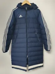 アディダス 正規品 Tシャツ LINE 15 ネイビー色 ダウンジャケット ロング丈 M(95)