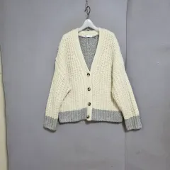 ザラ 大きめ編み オーバーサイズ カーディガン M n1550