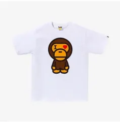 A BATHING APE アベイシングエイプ ハート ベイビー マイロ Tシャツ