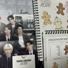 ATEEZ 2026 エイティシーグリ シーズングリーティング カレンダー プランナー ポスター プレイコード