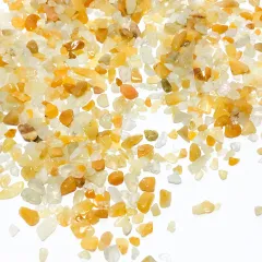 ビーズクラブ 天然石 イエロークォーツ さざれ石 No.08 50g パワーストーン レジン デコ サザレ 浄化 穴なし 小粒 インテリア ストーン パーツ セット ビーズ