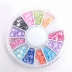 12種類 ビーズクラブ ミニスライス 星 ケース入り 1ケース レジン ネイル 5mm