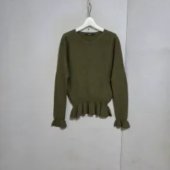 アイザットババ Vネック ウエストリブ ニット 55 n1611