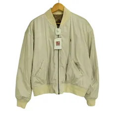 ポロラルフローレン POLO RALPH LAUREN ポニー刺繍 2WAY リバーシブル ボア ブルゾンジャケット レディース import：XL 