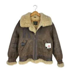 美品✨DOG-FIGHT B-3 ファー　ムートンジャケット　ブラウン DOG FIGHT フライトジャケット【B3】ムートン レザージャケット 古着