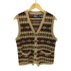 ポロバイラルフローレン Polo by RALPH LAUREN Wool Fair Isle Button-Up Vest フェアアイル 柄 ウール ニット ベスト メンズ import：S 