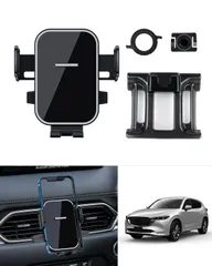 【特価セール】車載ホルダー 固定 360度回転 片手操作 鏡面 ワンタッチ スマホスタンド 取付簡単 ホルダー ホルダー 携帯 スマホ 専用 KG系 Bタイプ CX-8 KF系 CX-5 マツダ Cartist