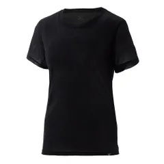 [ミズノ] インナーシャツ カルエアー アンダーウェア 軽量 涼しい クルーネック 半袖シャツ ドライエアロフロー 吸汗速乾 高通気 べたつき 肌着 C2JAB311 レディース ブラック [ブラック] [M]