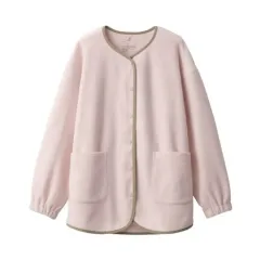 無印良品 フリースカーディガン ライトピンク L