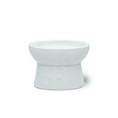 【新品・4営業日で発送】猫壱 猫脚付フードボウル ホワイトのサムネイル