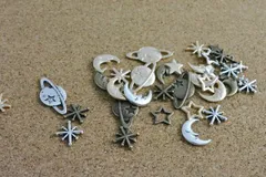 ビーズクラブ 宇宙 15g 土 星 月 アソート ミックス レジン 封入 ネイル デコ用 素材 6mm