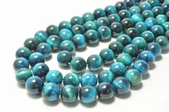 ビーズクラブ エメラルドタイガーアイ 8mm ラウンド天然石 連売り パワーストーン ブレスレット