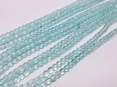 ビーズクラブ クラック水晶 水色 ラウンド 6mm 天然石 連売り パワーストーン ブレスレット