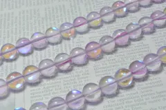 1連 アクアオーラ ライトパープル 8mm 連売り パワーストーン ブレスレット ビーズクラブ