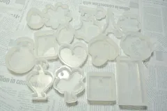 シリコンモールド レジン 型 通し穴付 アソート ミックス 10個セット ビーズクラブ