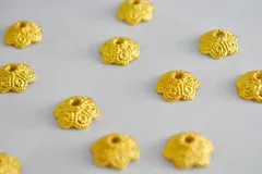 ビーズクラブ 座金 ビーズキャップ 花 6画 ゴールド 11mm 50個 金 天然石 パーツ ピアス ネックレス ブレスレット ハンドメイドパーツ