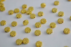 ビーズクラブ ロンデル メタルビーズ 歯車 金 50個 5mm 50個 ブレスレット ネックレス 金具 金属ビーズ パーツ