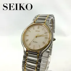 美品　稼働品　新品電池交換済み　SEIKO　セイコー　腕時計　アナログ　Dolce　ドルチェ　白文字盤　3針　金属ベルト　シルバー　防水　クオーツ　W72