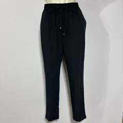 【美品】a.v.v イージーパンツ【M】ウエストゴム ネイビー系 軽量