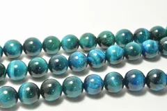 連売り エメラルドタイガーアイ 10mm ラウンド 天然石 ビーズクラブ パワーストーン ブレスレット