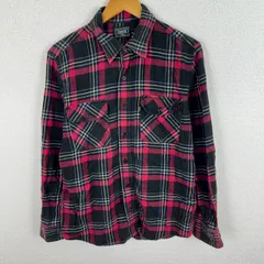 EDWIN エドウィン ネルシャツ チェック柄 ブラック Largeサイズ メンズ 古着 ワーク系 アメカジ ストリート