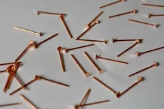 金具 Tピン ピンク金 20mm 約100本 ビーズクラブ