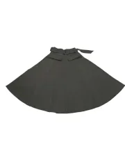 ベルト フレアスカート ロングスカート カーキ