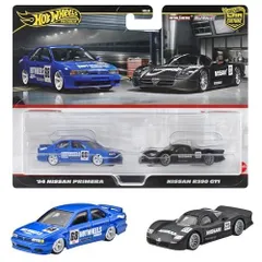 ホットウィール(Hot Wheels) プレミアム 2パック 日産 R390 GT1/ '94 日産プリメーラ 乗り物おもちゃ ミニカー 3歳か