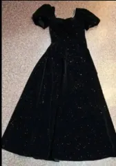 ブラック ツアーベルベット ロング ONE PIECE ドレス