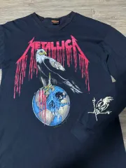 90s USA METALLICA(メタリカ) Pushead アートワーク マーチャンダイズ ロングスリーブ バンドTシャツ