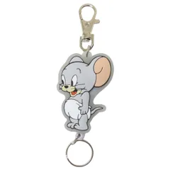 エスケイジャパン トムとジェリー 16926 ラバーリールキーホルダー ジェリー＆タフィー 全身 トムジェリ トム&ジェリー TOM＆JERRY 