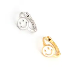 １６Ｇワンタッチスマイルリング ボディピアス 軟骨ピアス 片耳ピアス