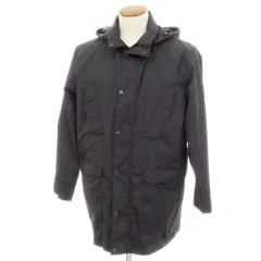 【中古】ニューヨーカー NEWYORKER ポリエステル スタンドカラー コート ブラック【サイズM】【メンズ】