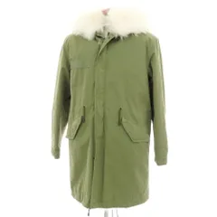 【中古】ミスターアンドミセスイタリー MR&MRS ITALY コットン ファーライナー モッズコート オリーブ【サイズM】【メンズ】