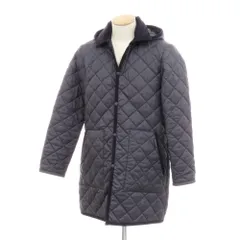 【中古】ラベンハム LAVENHAM ポリエステル 中綿入り キルティングコート ネイビー【サイズ36】【メンズ】
