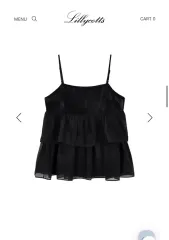 リリーコーツ グロシー ビスチェ ブラック