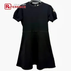 MONCLER モンクレール ワンピース ワッペン K19548I00008 コットン ブラック
