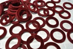 フロッキー ビーズ シンプルリング ボルドー 2個 27mm ベルベット ベロア 星 ピアス イヤリング チャーム ビーズクラブ