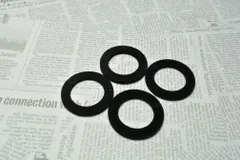 フロッキー ビーズ シンプルリング ブラック 2個 27mm ベルベット ベロア 星 ピアス イヤリング チャーム ビーズクラブ